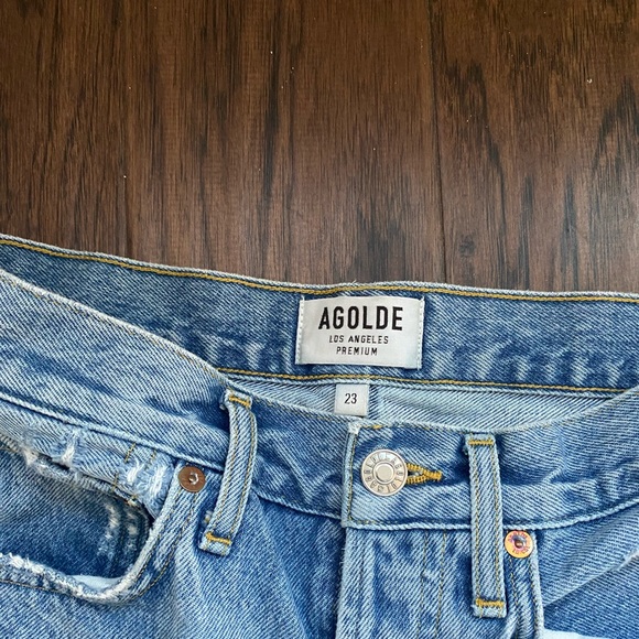 AGOLDE PARKER VINTAGE CUT-OFF SHORTS - Picture 4 of 6
